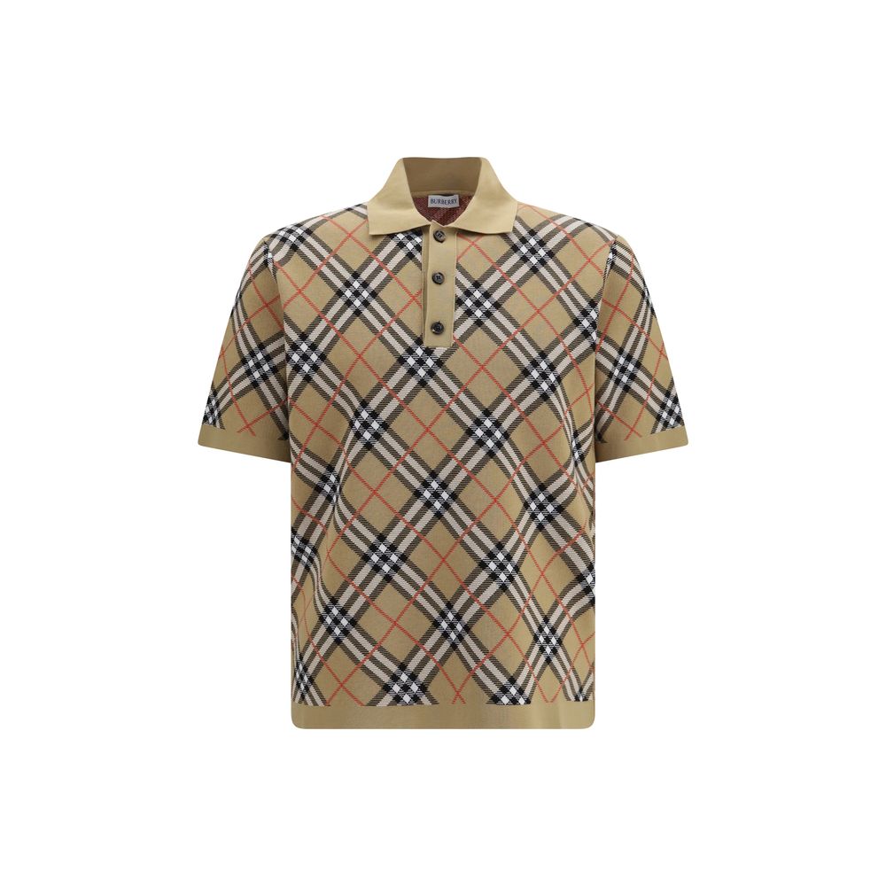 Burberry Cotton Polo Shirt in Beige