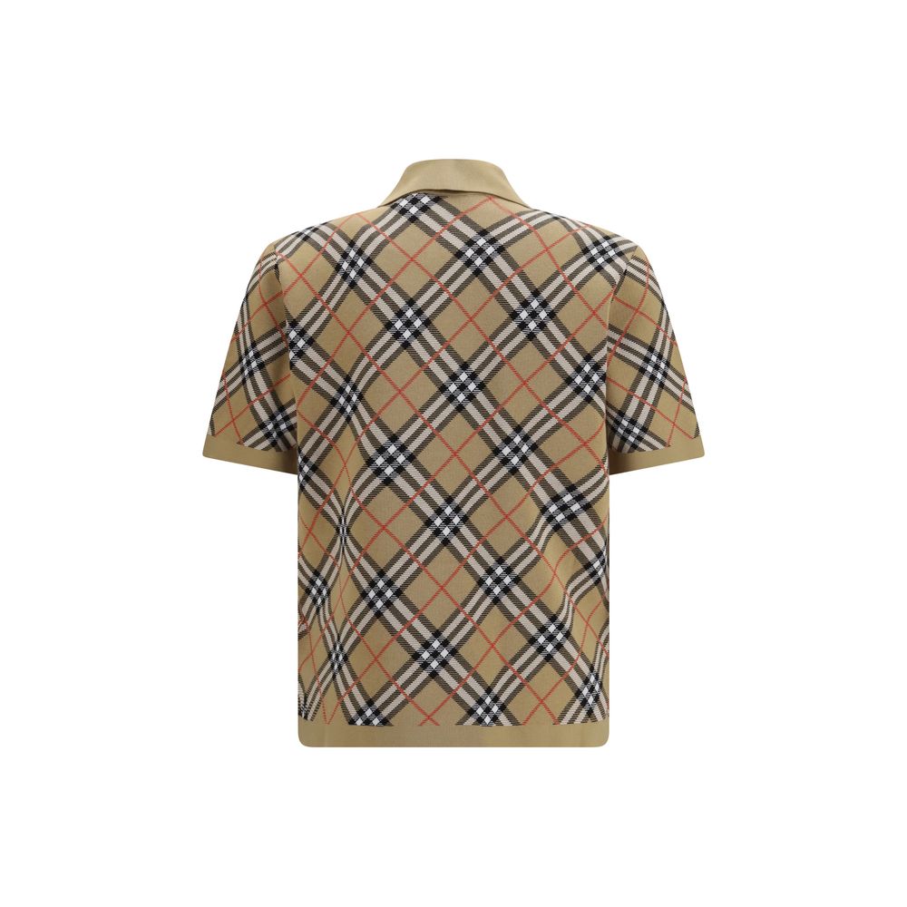 Burberry Cotton Polo Shirt in Beige