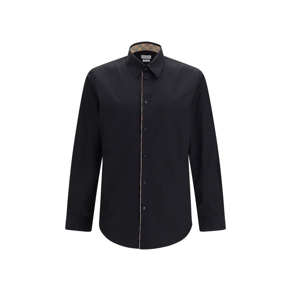 Black Cotton Dress Shirt mens luxury fashion - Mens Edit
