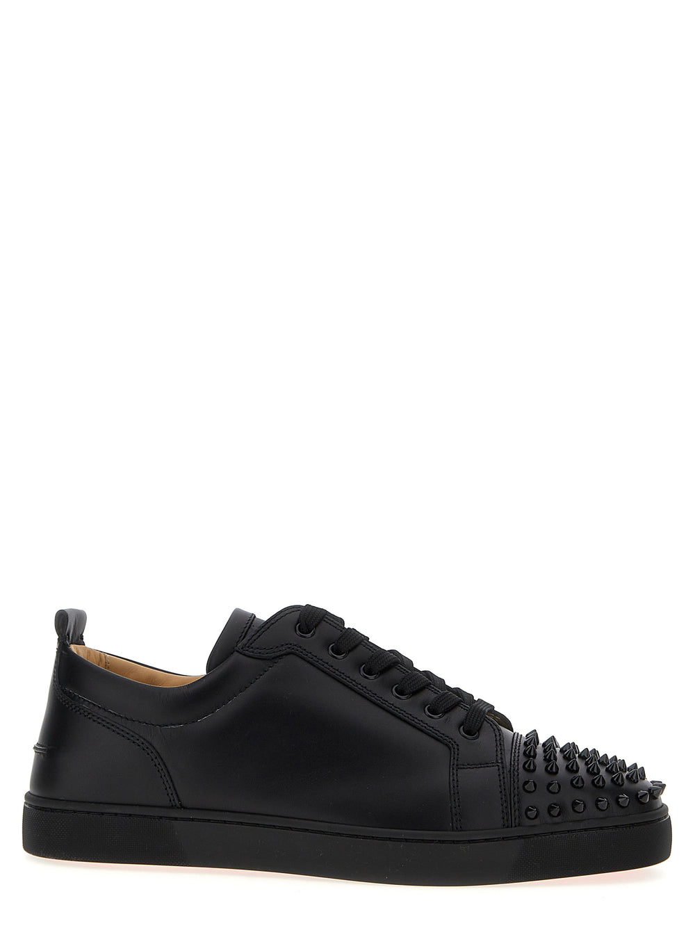 Christian Louboutin 100% Calfskin Low Top Sneakers in Black