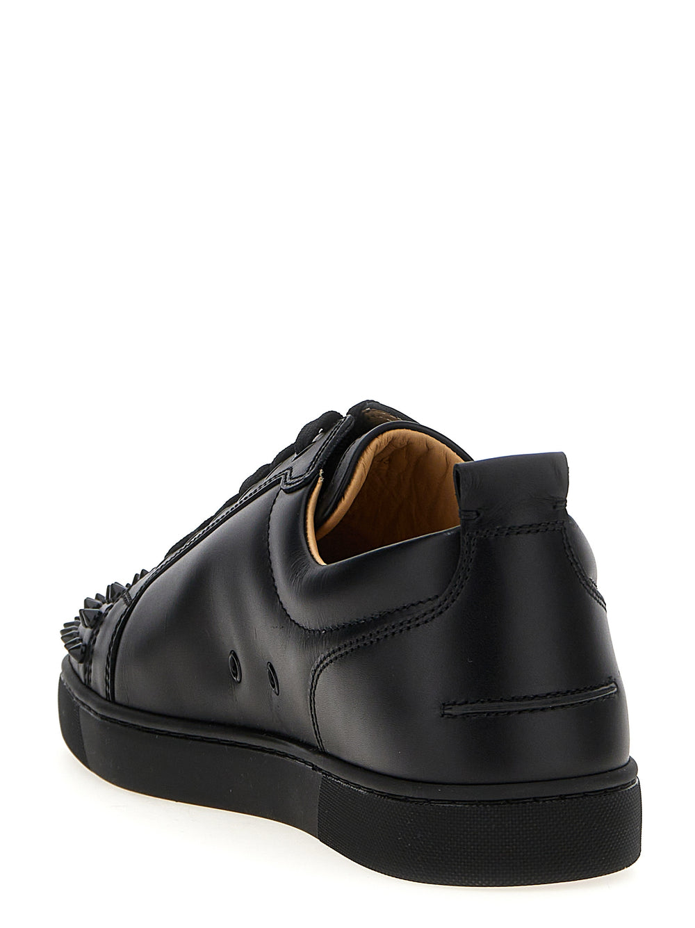 Christian Louboutin 100% Calfskin Low Top Sneakers in Black