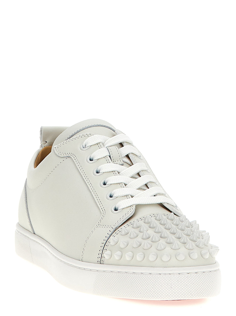Christian Louboutin Calfskin Low Top Sneakers in White