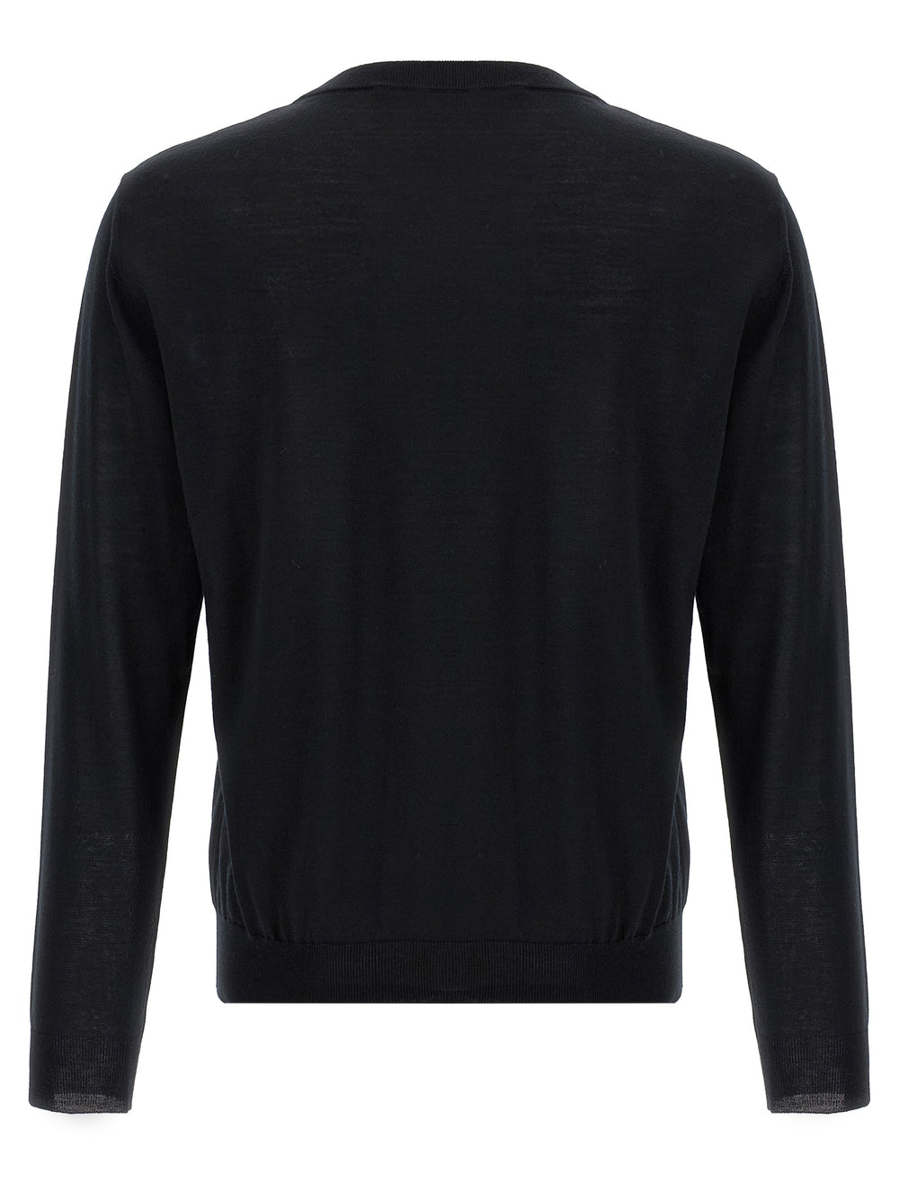 Black Virgin Wool Cardigan