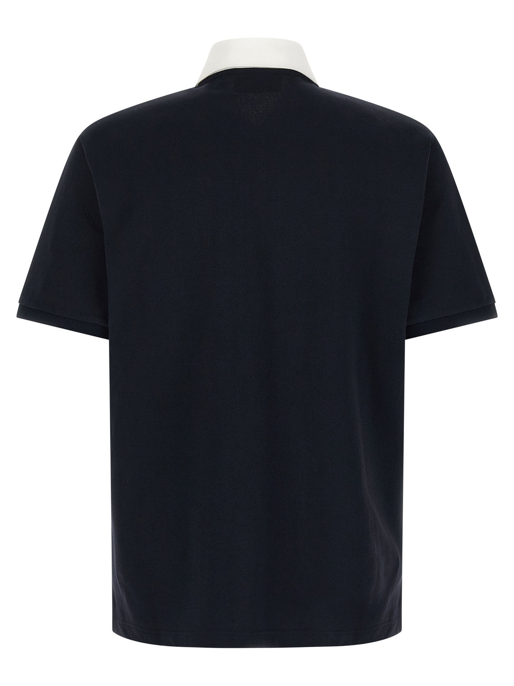 Blue Cotton Polo Shirt