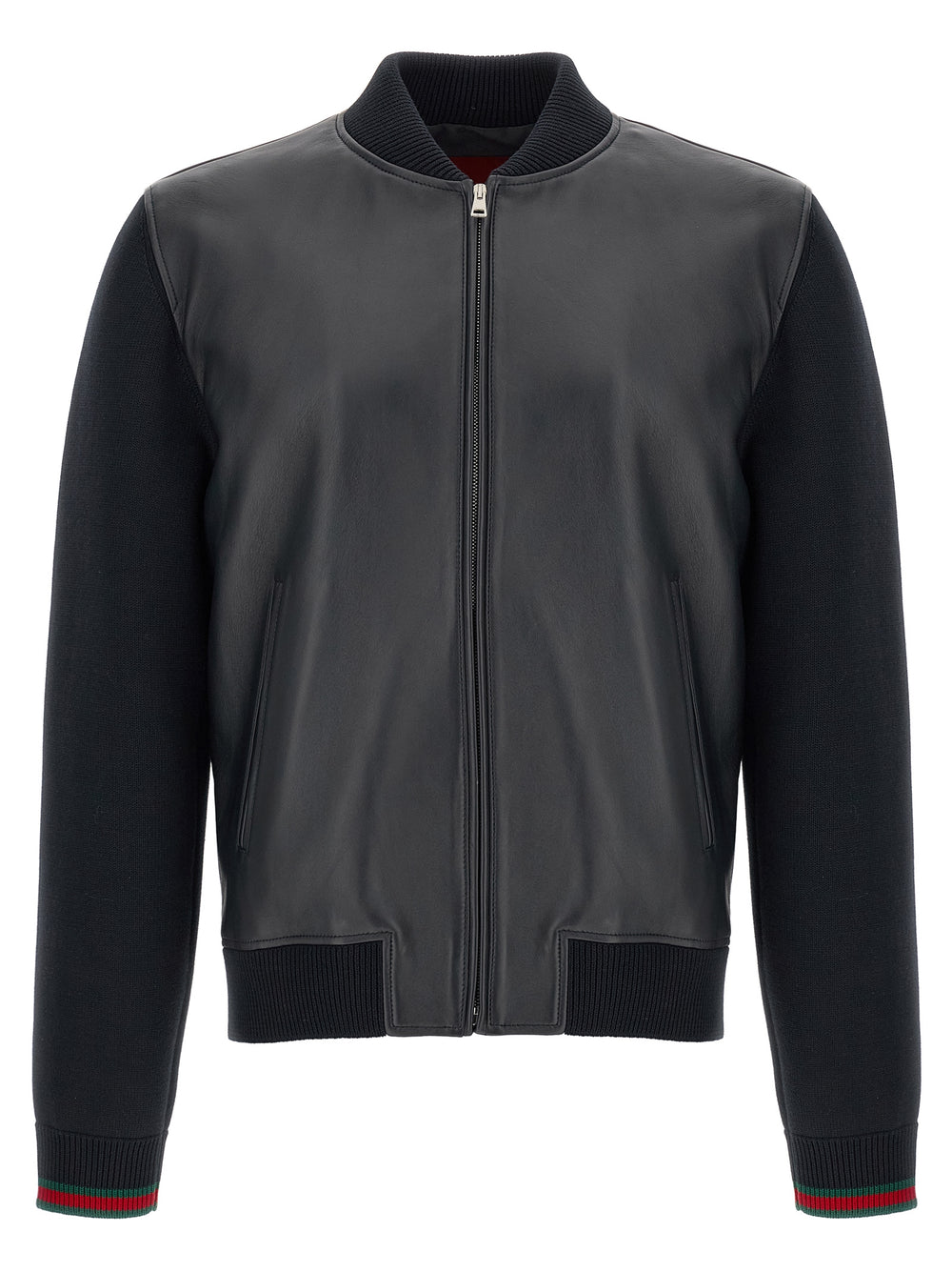Blue Lamb Leather Leather Jacket