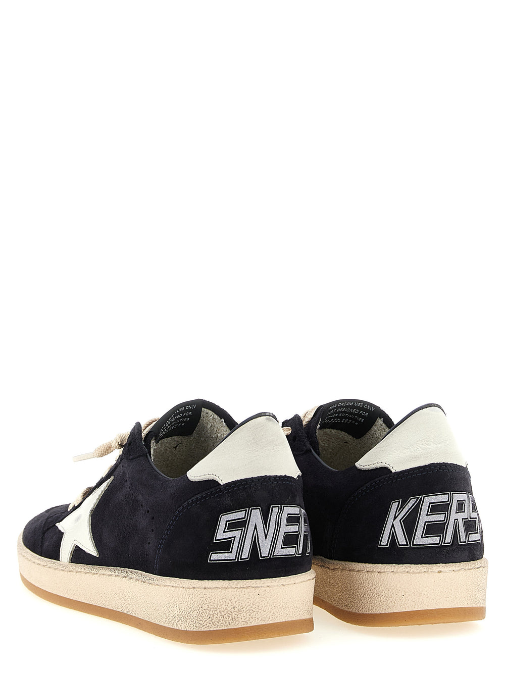 Golden Goose Ball Star Leather Sneakers in Blue