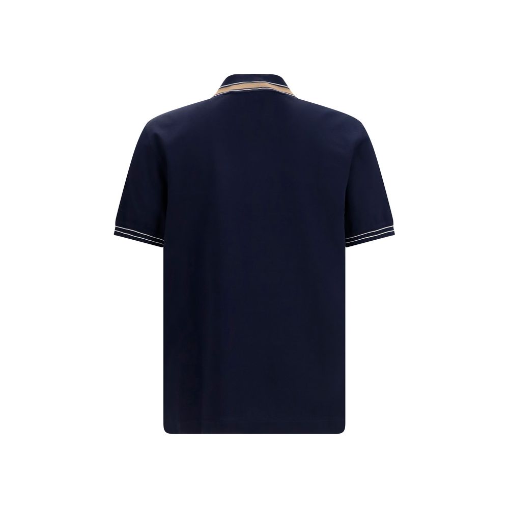 Ferragamo Βαμβακερό Polo από 100% βαμβάκι σε Μπλε