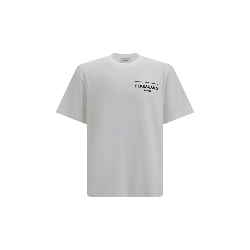 Ferragamo T-Shirt από 100% βαμβάκι σε Λευκό
