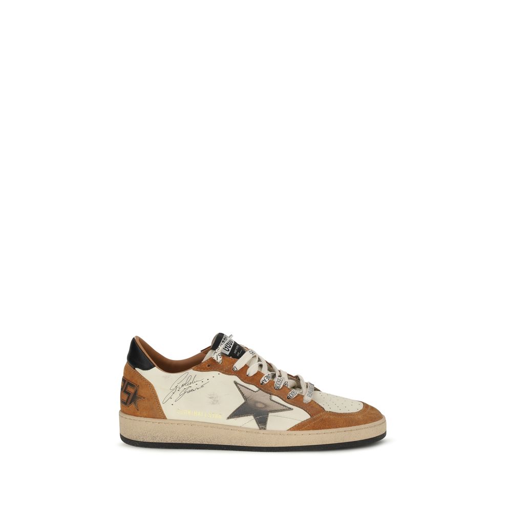 Golden Goose Ball Star Calf Leather Sneakers in Multicolor