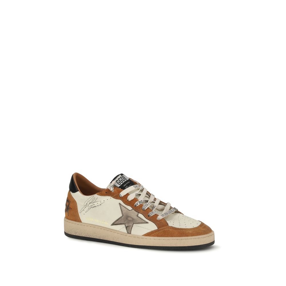Golden Goose Ball Star Calf Leather Sneakers in Multicolor