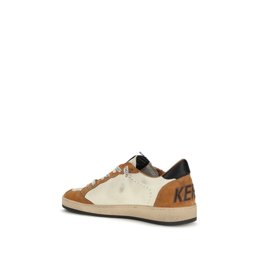 Golden Goose Ball Star Calf Leather Sneakers in Multicolor
