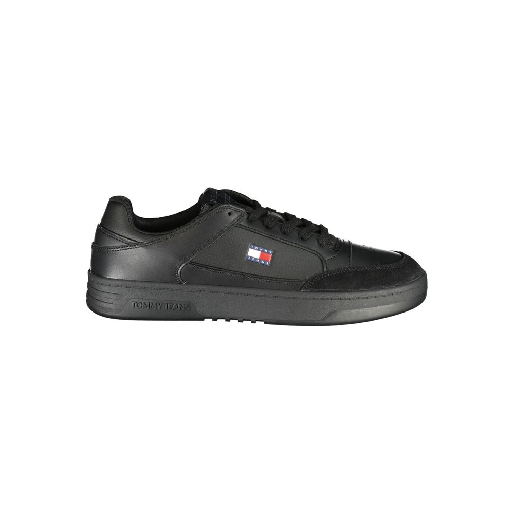 Tommy Hilfiger Μαύρο Sneaker από Πολυουρεθάνη