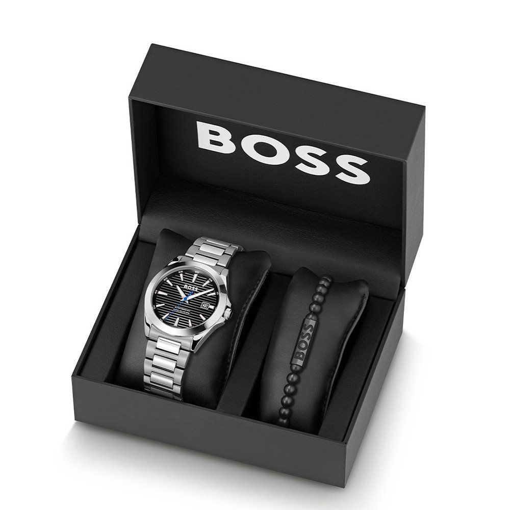 Hugo Boss Stainless Steel Dress Watch in Grey