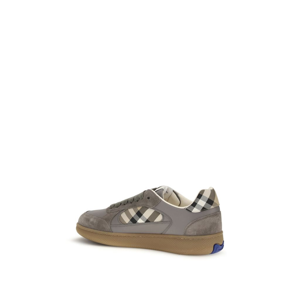 Burberry Δερμάτινα Sneakers σε Γκρι