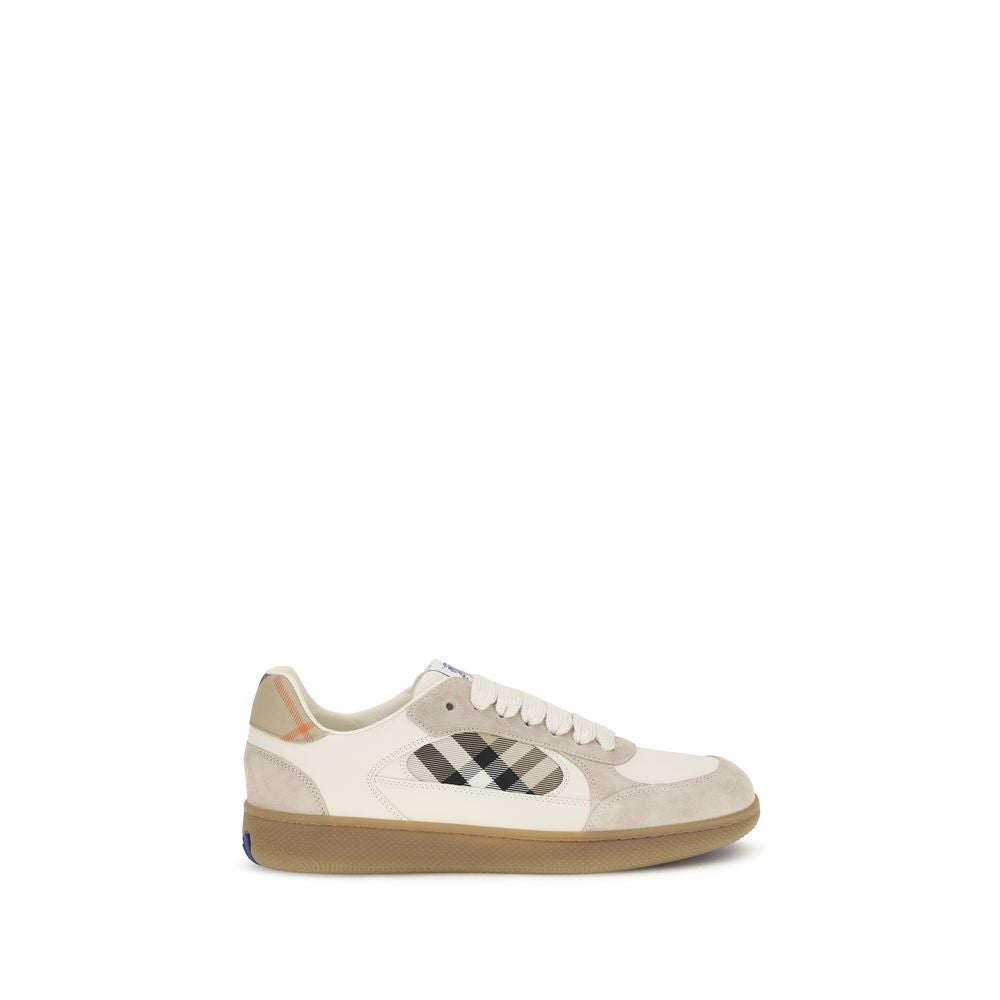 Burberry Calf Leather Sneakers in Beige