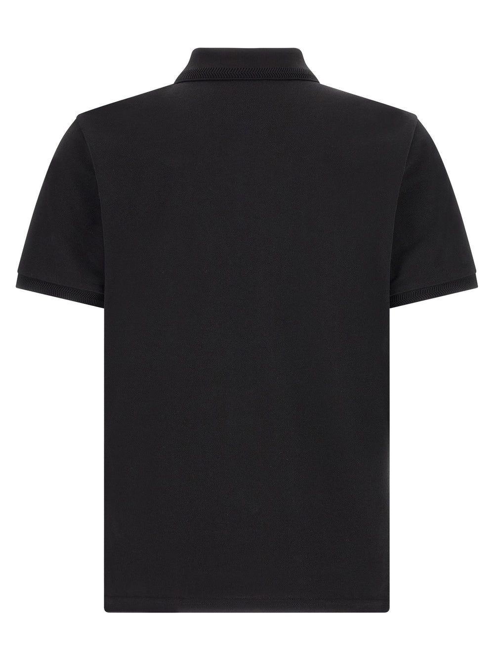 Black Cotton Polo Shirt