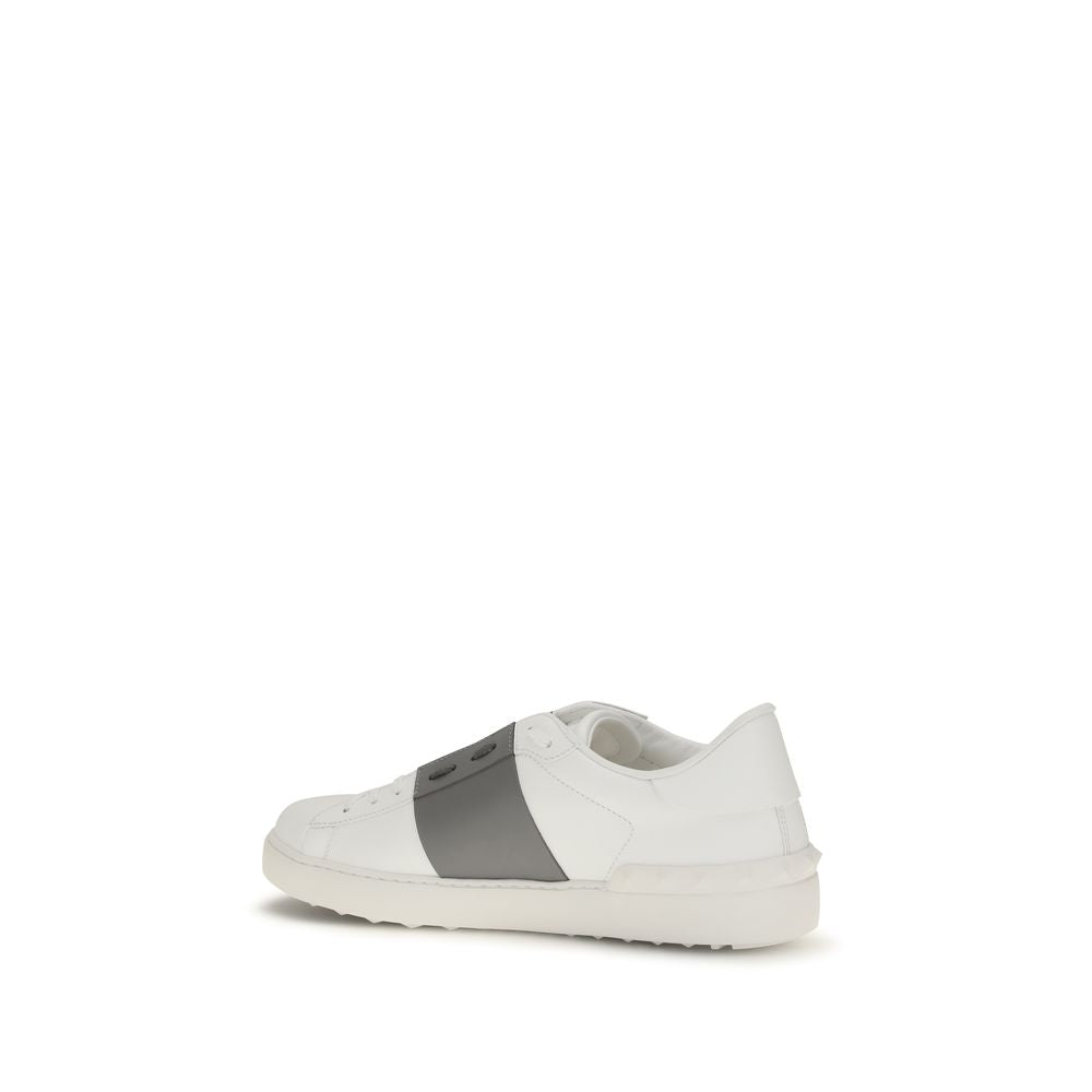 Valentino Garavani Sneakers από Δέρμα Μοσχαριού σε Ασημί