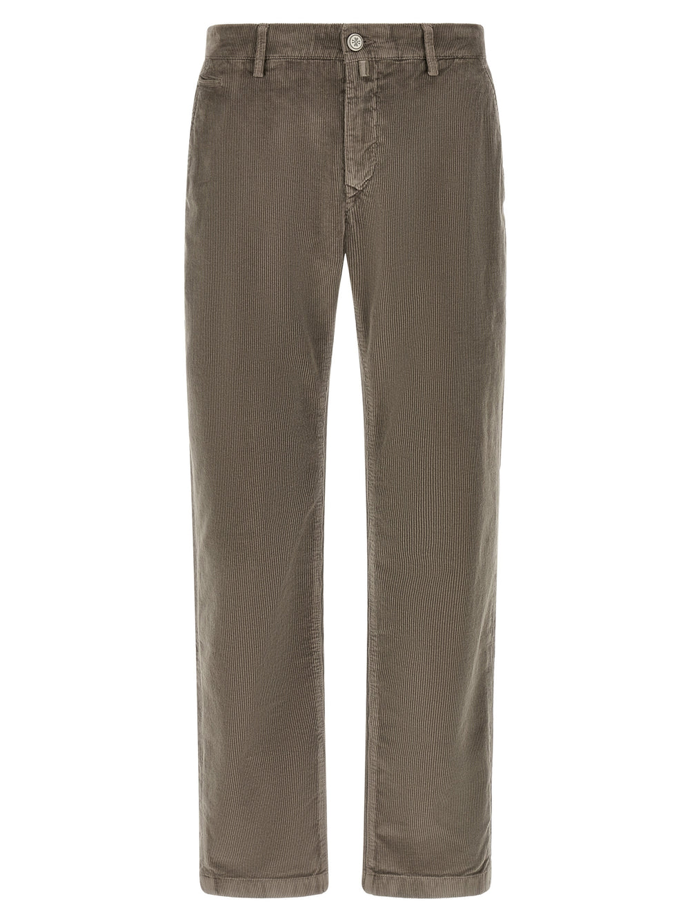Gray Cotton Chino Pants