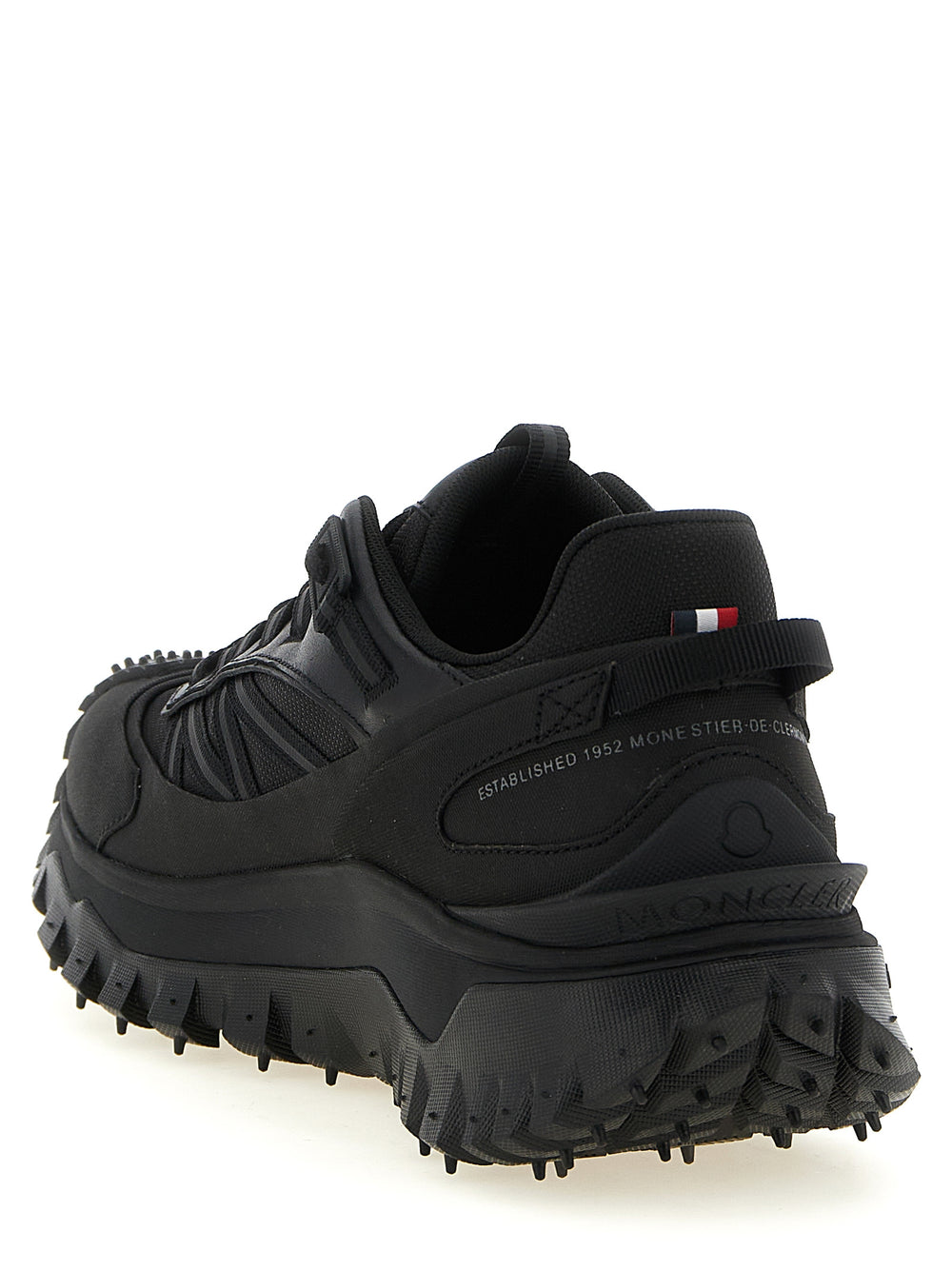 Moncler Δερμάτινα Sneakers με Gore-Tex σε Μαύρο