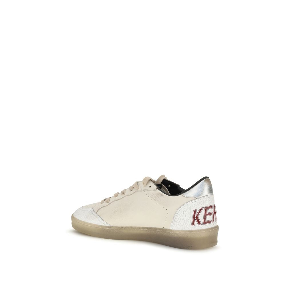 Golden Goose Ball Star Δερμάτινα Sneakers σε Λευκό