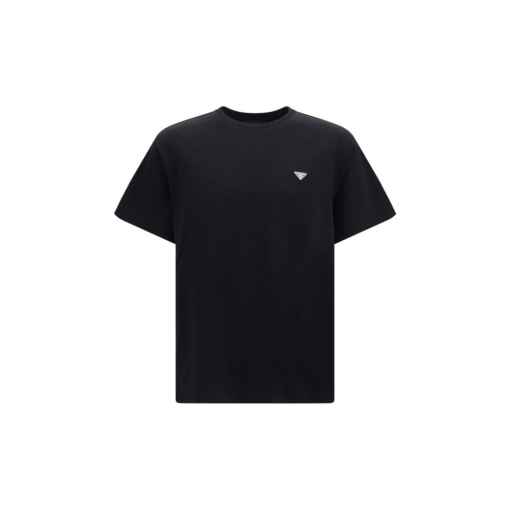 Prada 100% Cotton T-Shirt in Black