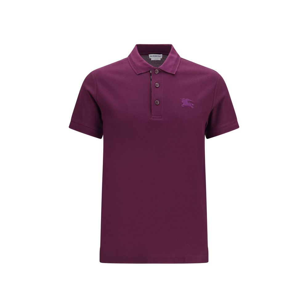 Burberry Βαμβακερό Polo σε Μωβ