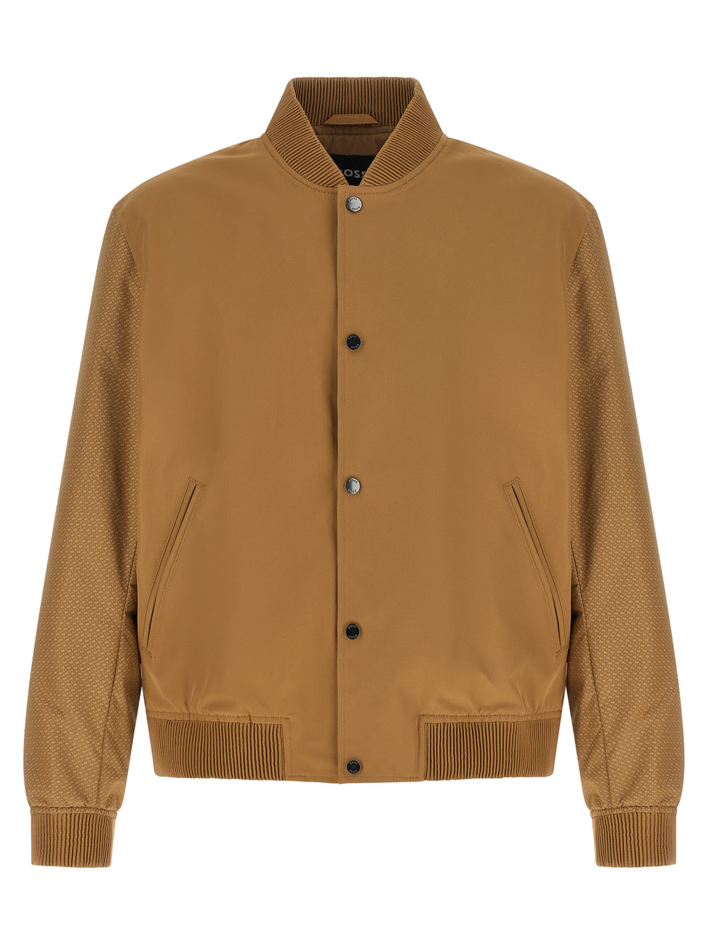 Hugo Boss Polyester Bomber Jacket in Beige
