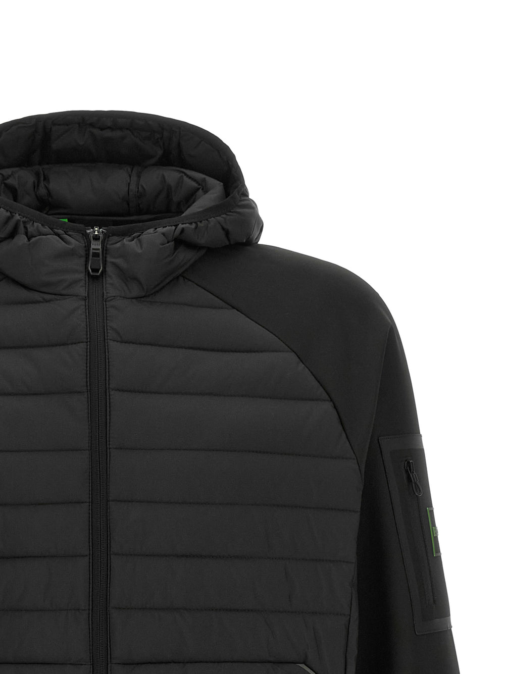 Hugo Boss Τεχνικό Υβριδικό Φούτερ σε Μαύρο