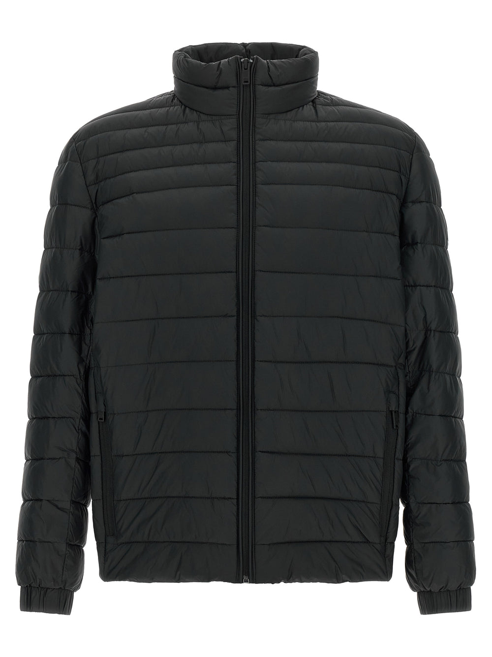 Hugo Boss Recycled Polyamide Full-Length Jacket in Black