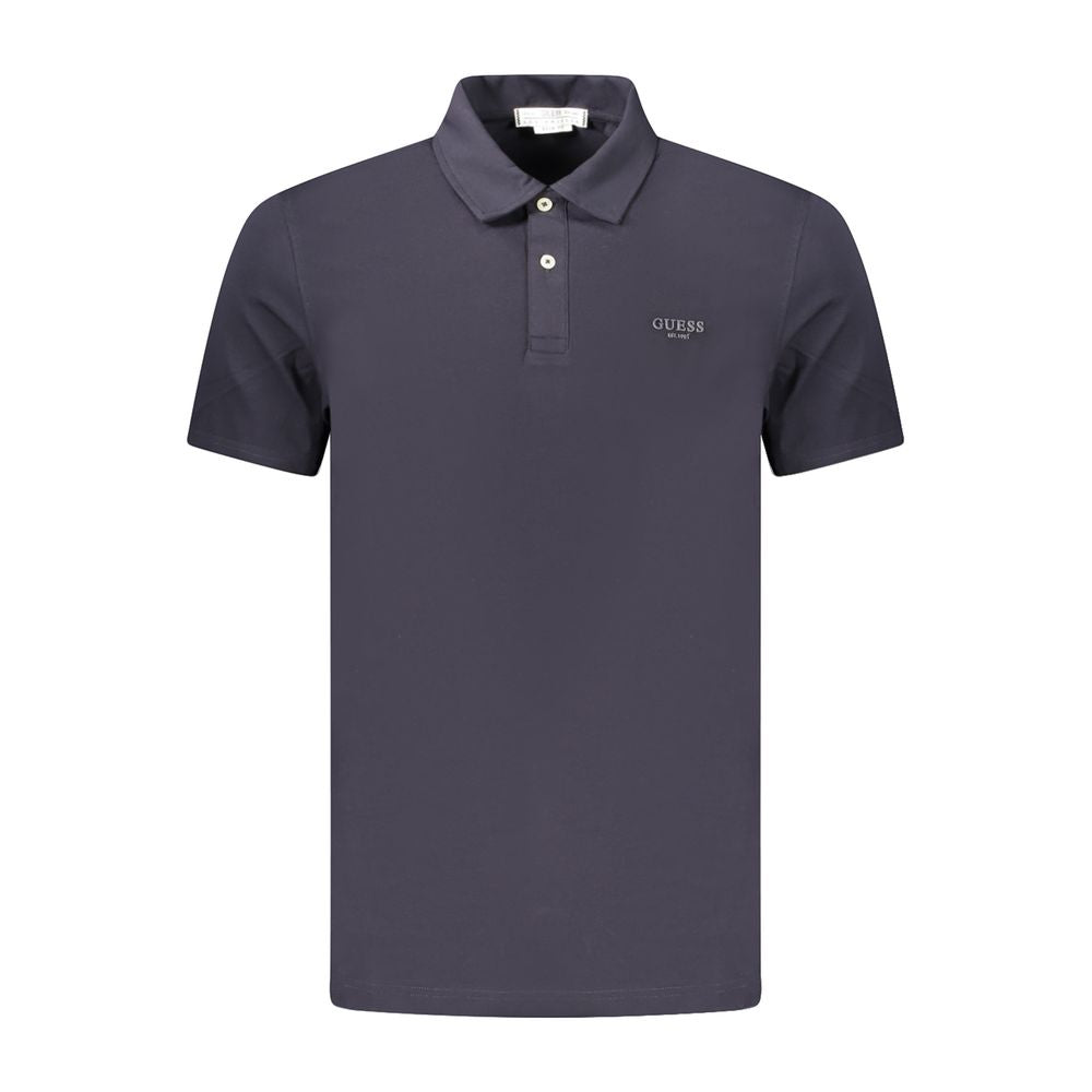 Guess Βαμβακερό Polo Πουκάμισο Μπλε