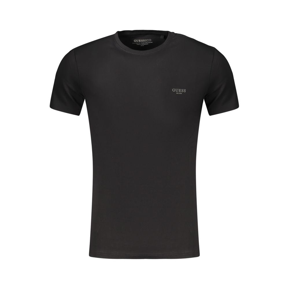 Guess Μαύρο Βαμβακερό T-Shirt