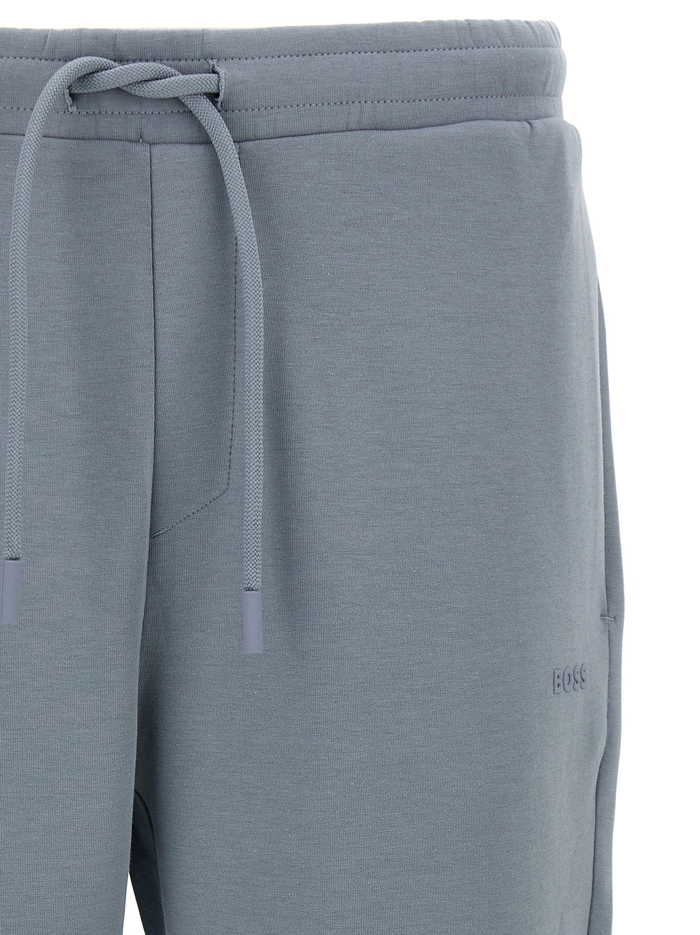 Hugo Boss Βαμβακερό Παντελόνι Φόρμας σε Γκρι