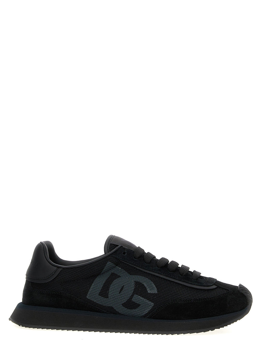 Dolce & Gabbana Calfskin Athletic Sneakers in Black