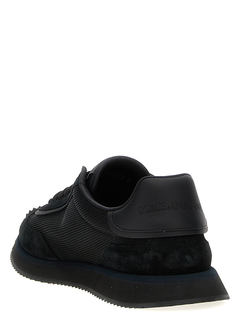 Dolce & Gabbana Calfskin Athletic Sneakers in Black