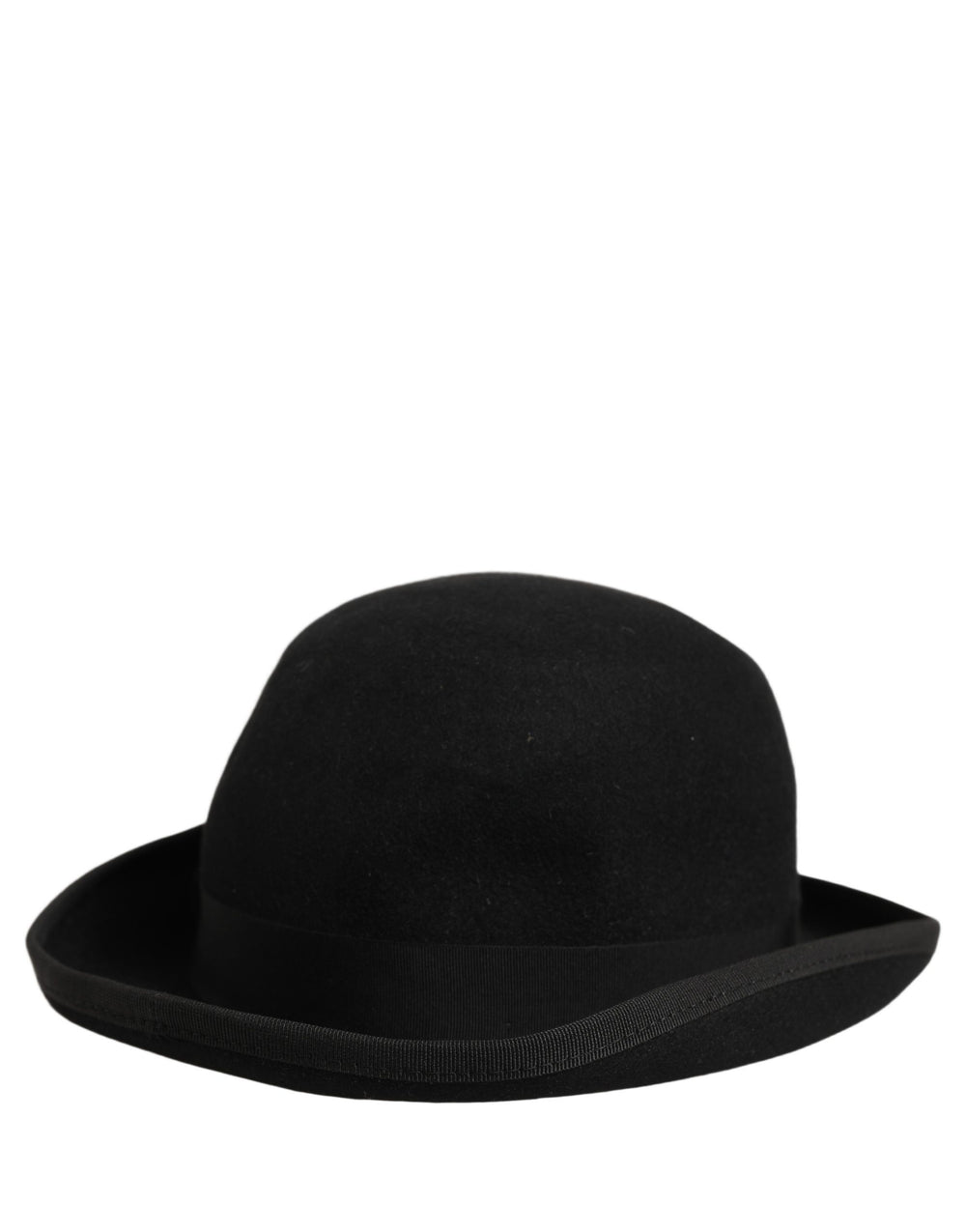Dolce & Gabbana Rabbit Fur Felt Bowler Hat in Black