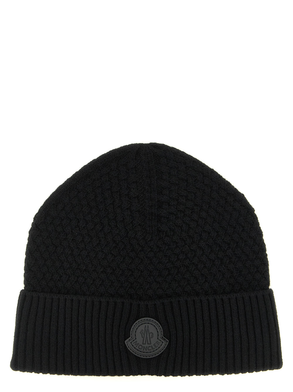 Moncler Wool and Cashmere Beanie in Black