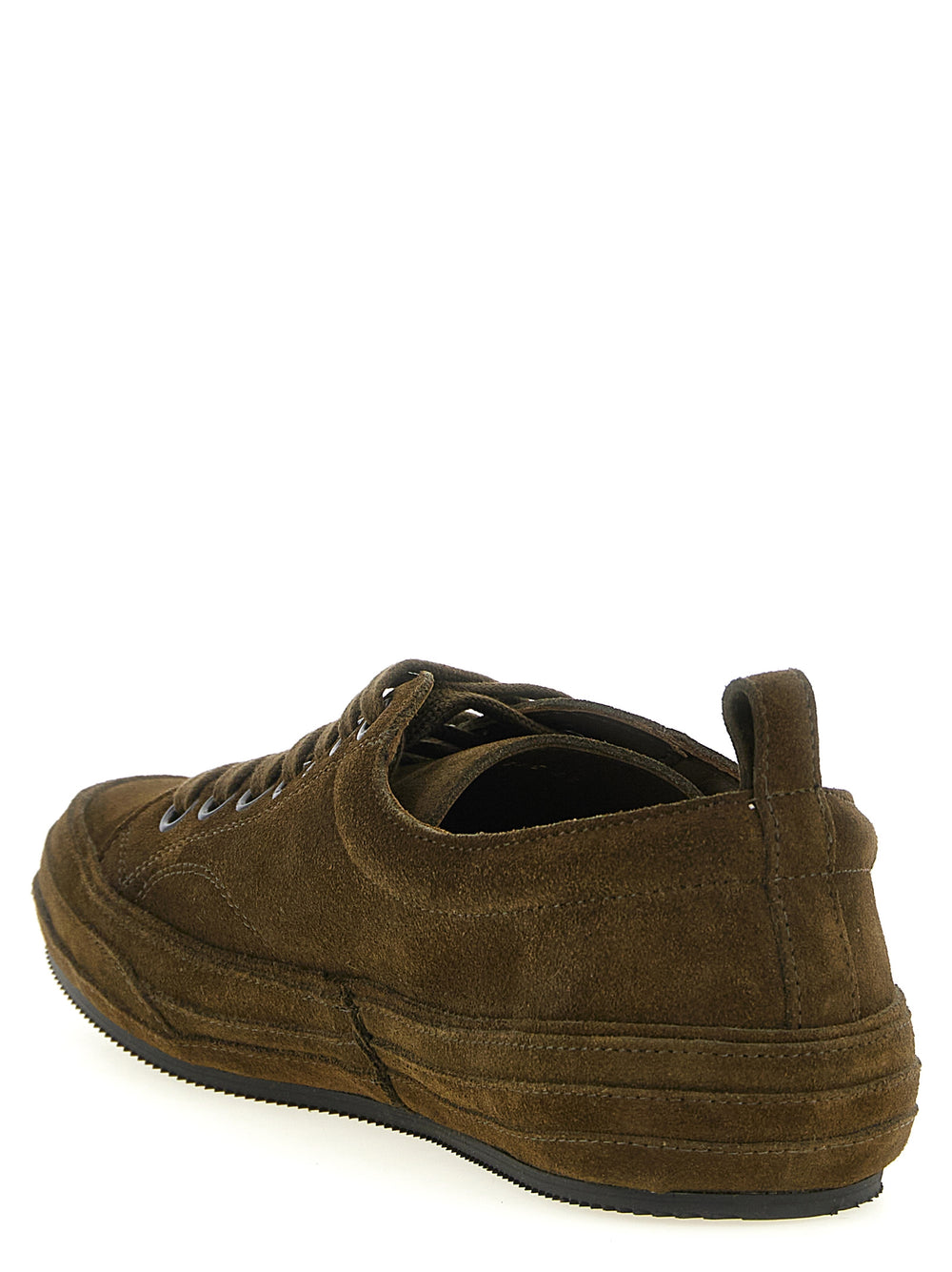 Tom Ford Δίχρωμα Δερμάτινα Sneakers σε Λαδί