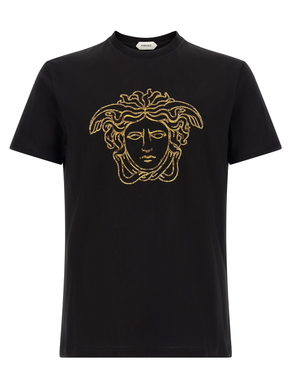 Versace 100% Cotton T-Shirt in Black