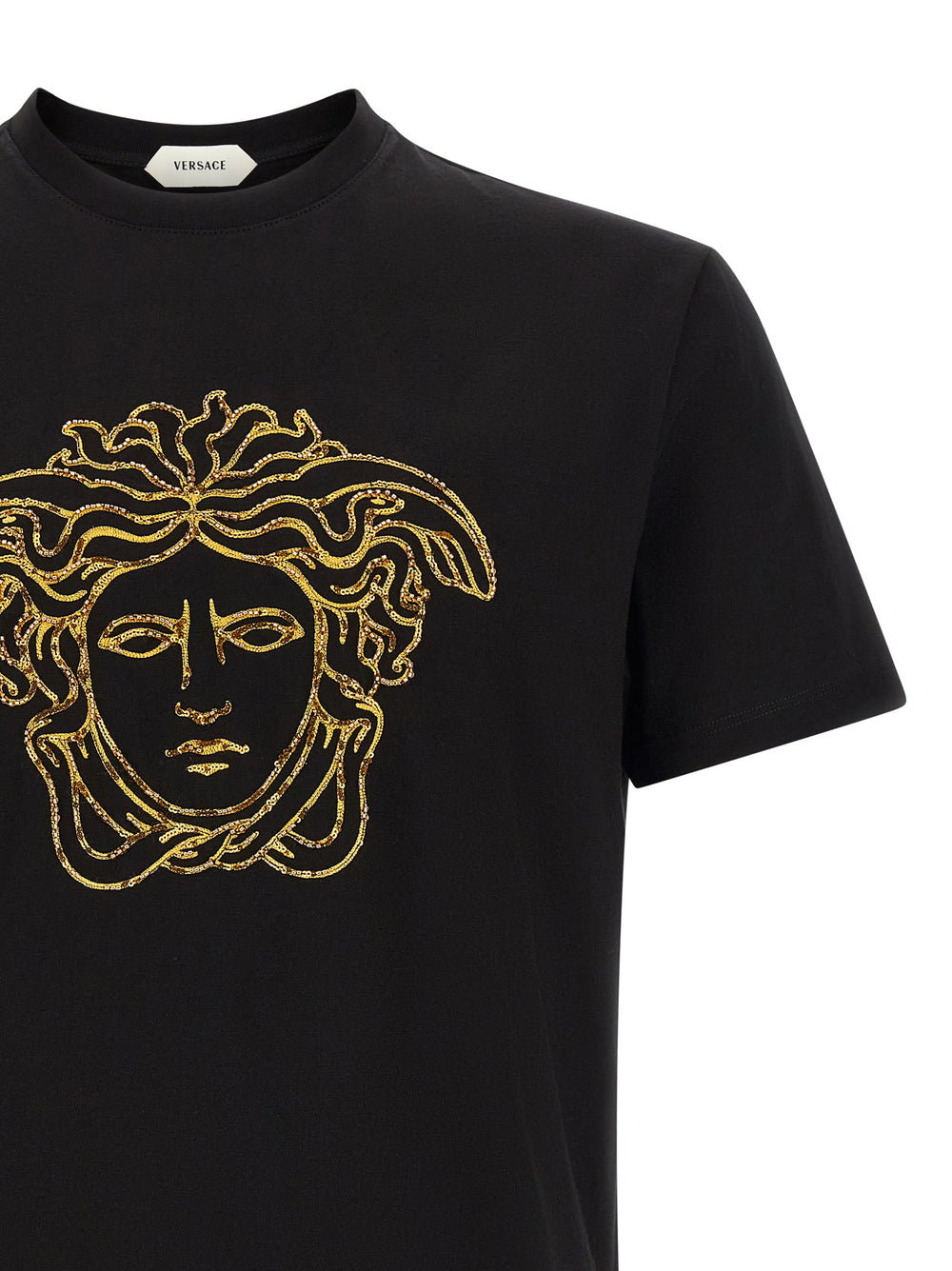 Versace 100% Cotton T-Shirt in Black