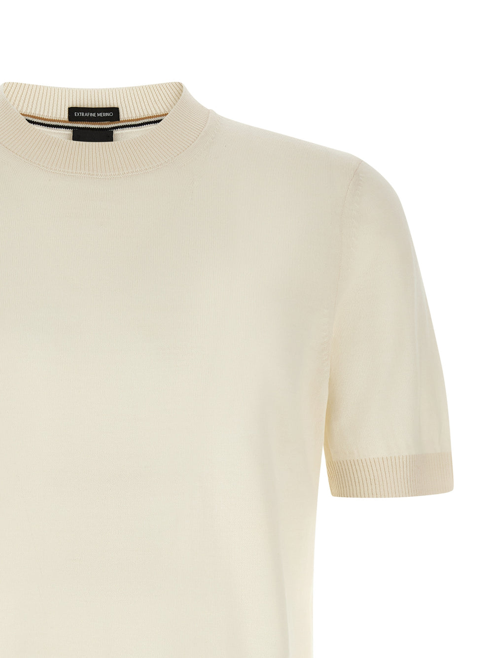 Hugo Boss 100% Virgin Wool T-Shirt in White
