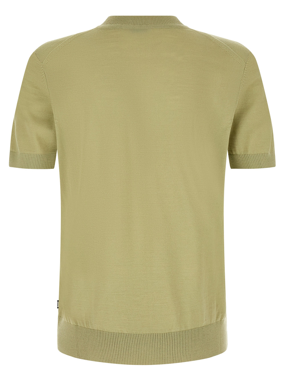 Hugo Boss Two-Tone Virgin Wool T-Shirt in Green