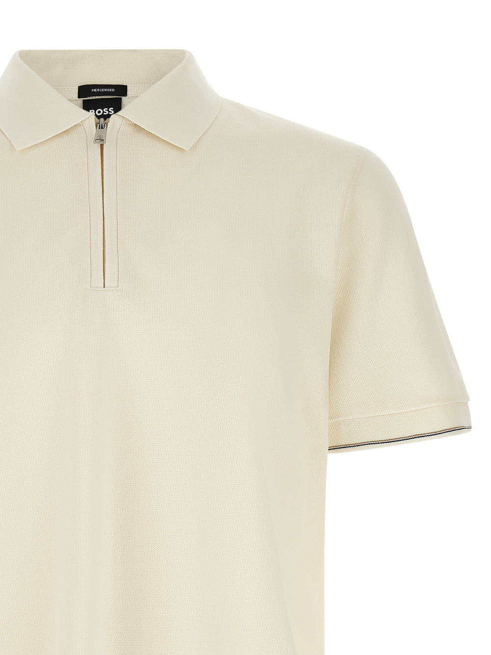 Hugo Boss Βαμβακερό Polo από 100% βαμβάκι σε Μπεζ