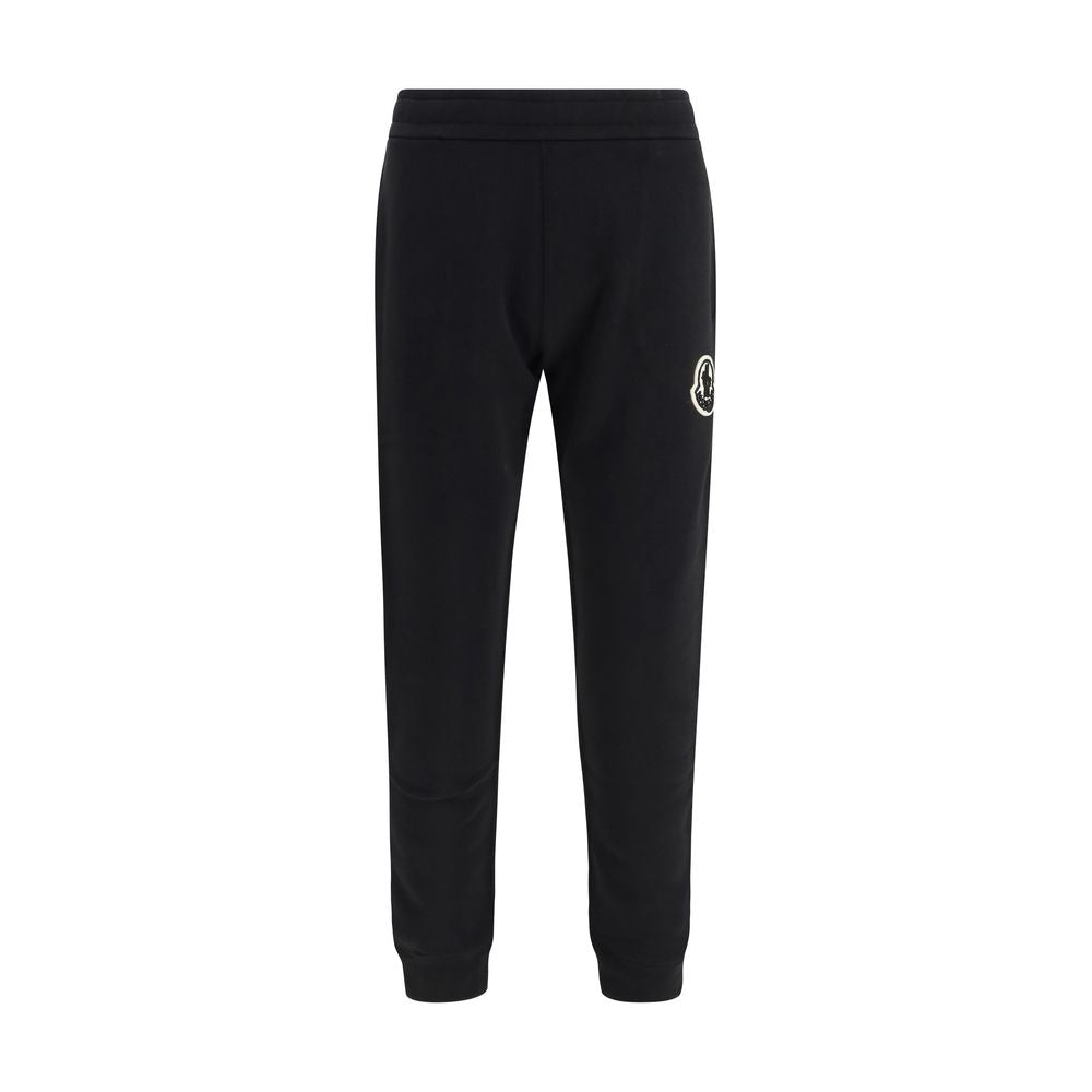 Moncler Cotton Athletic Pants in Black