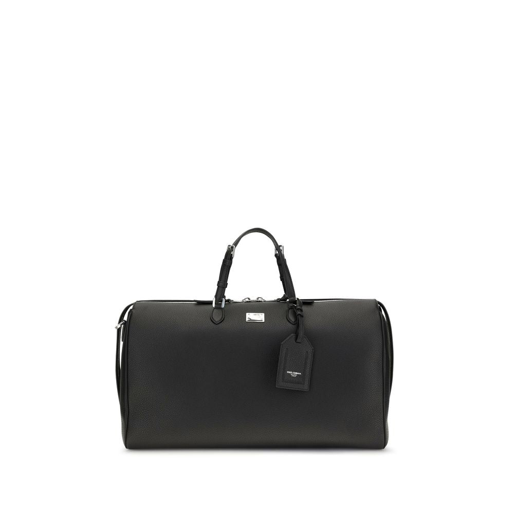 Dolce & Gabbana Calf Leather Briefcase in Black