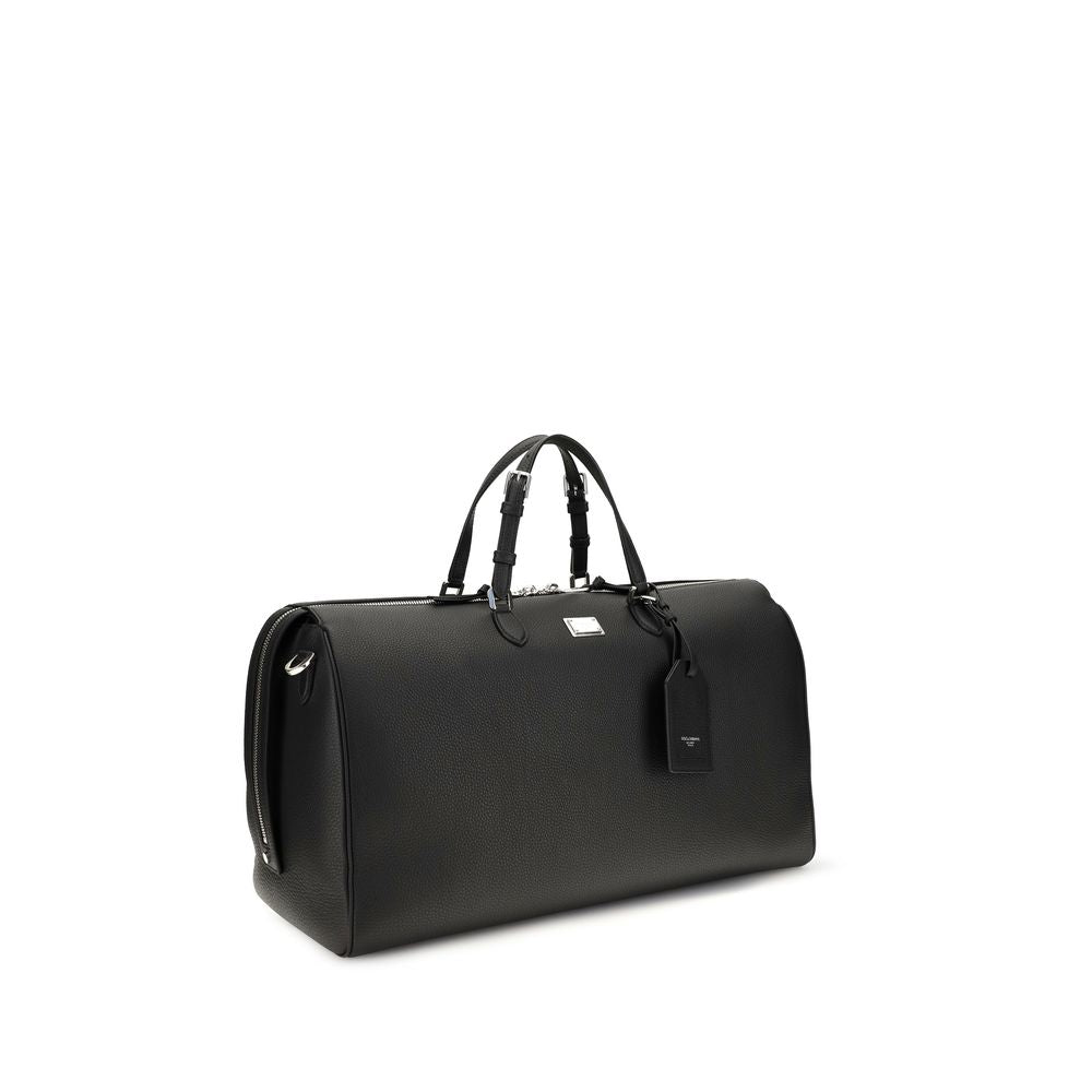 Dolce & Gabbana Calf Leather Briefcase in Black