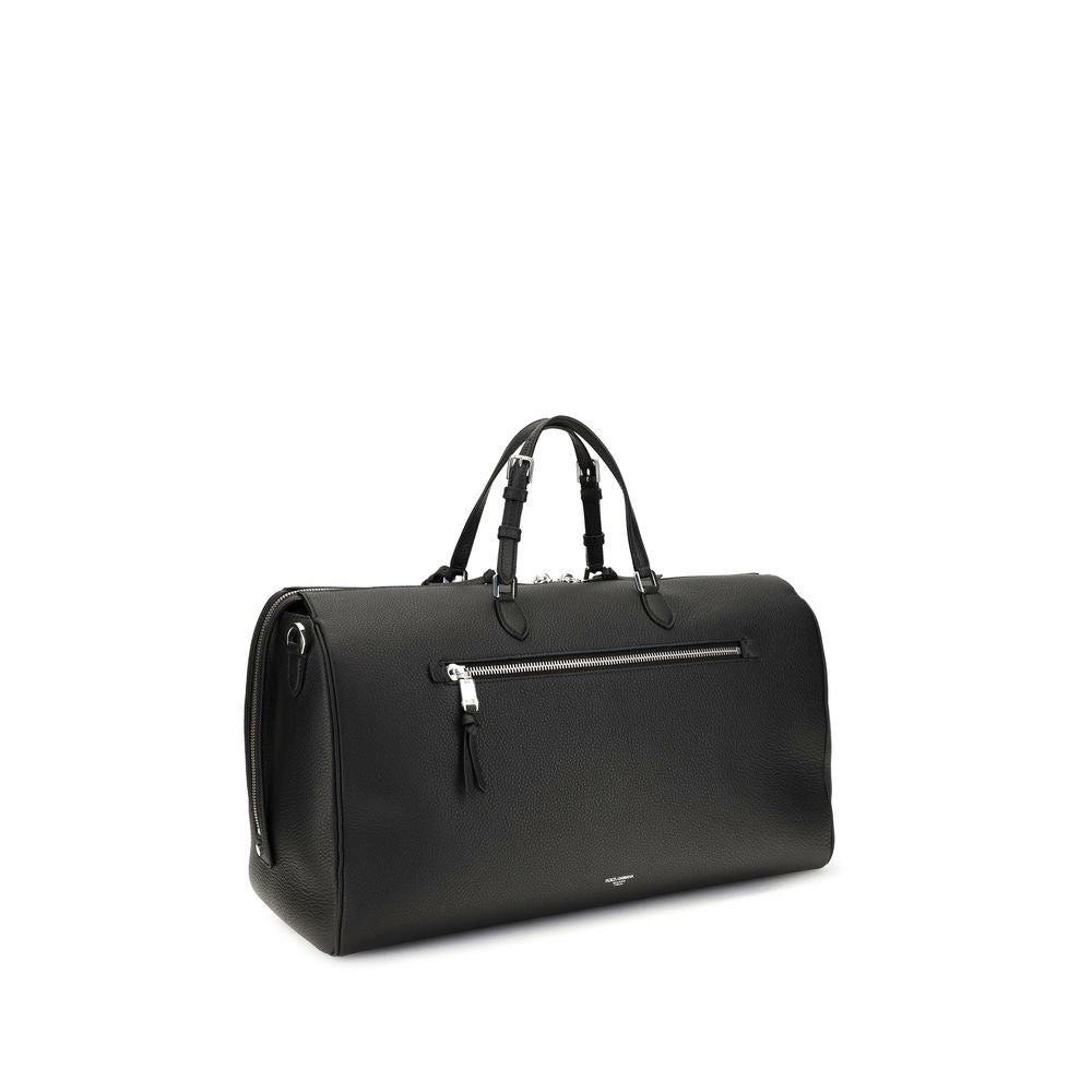 Dolce & Gabbana Calf Leather Briefcase in Black