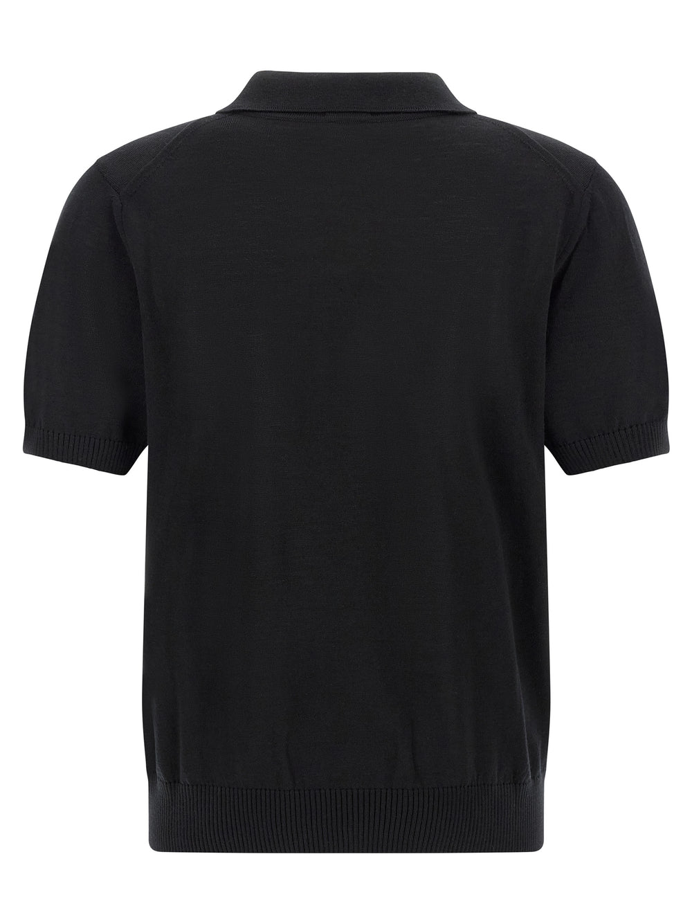 Hugo Boss Virgin Wool Polo Shirt in Black