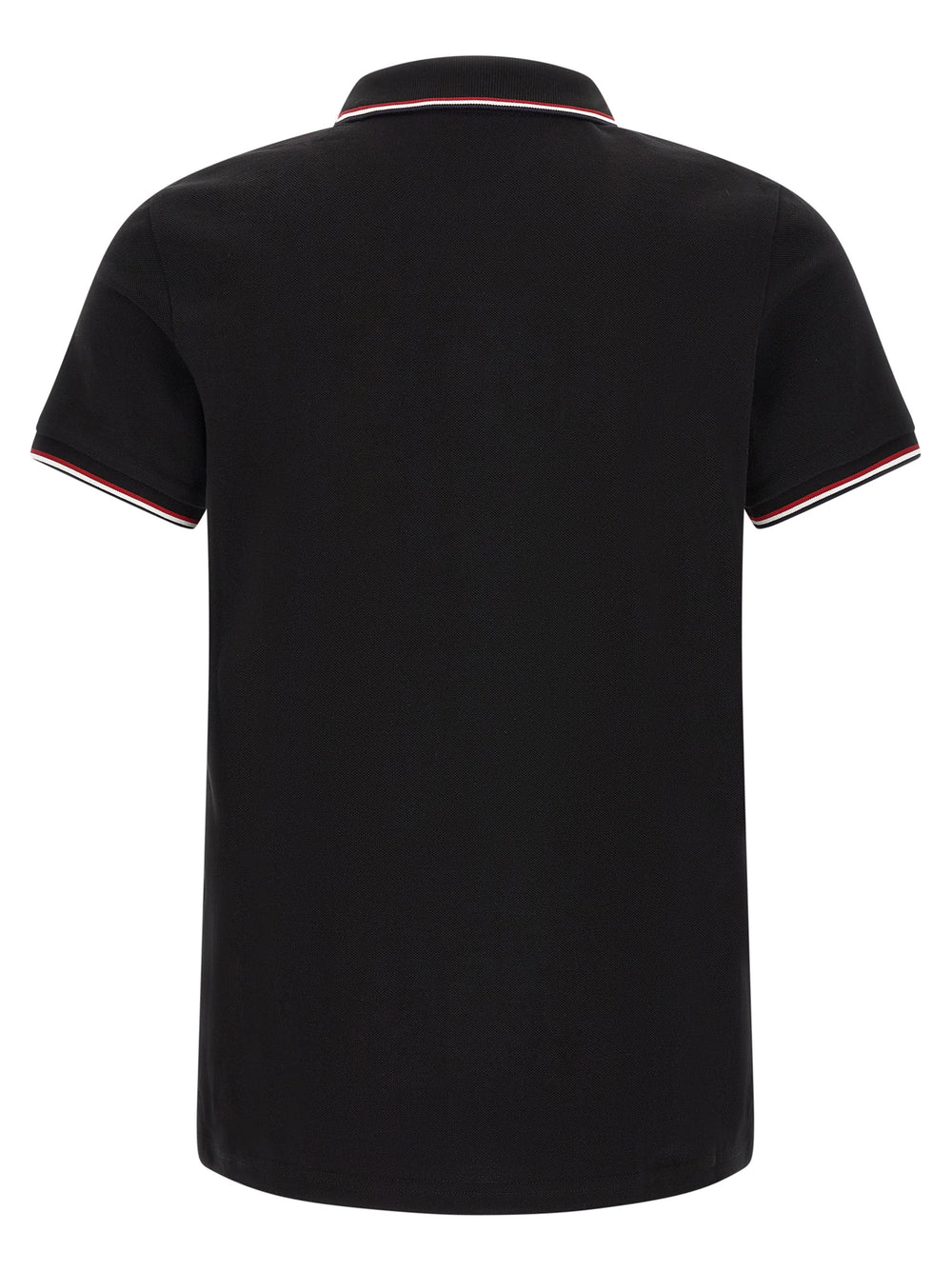 Moncler Βαμβακερό Polo σε Μαύρο