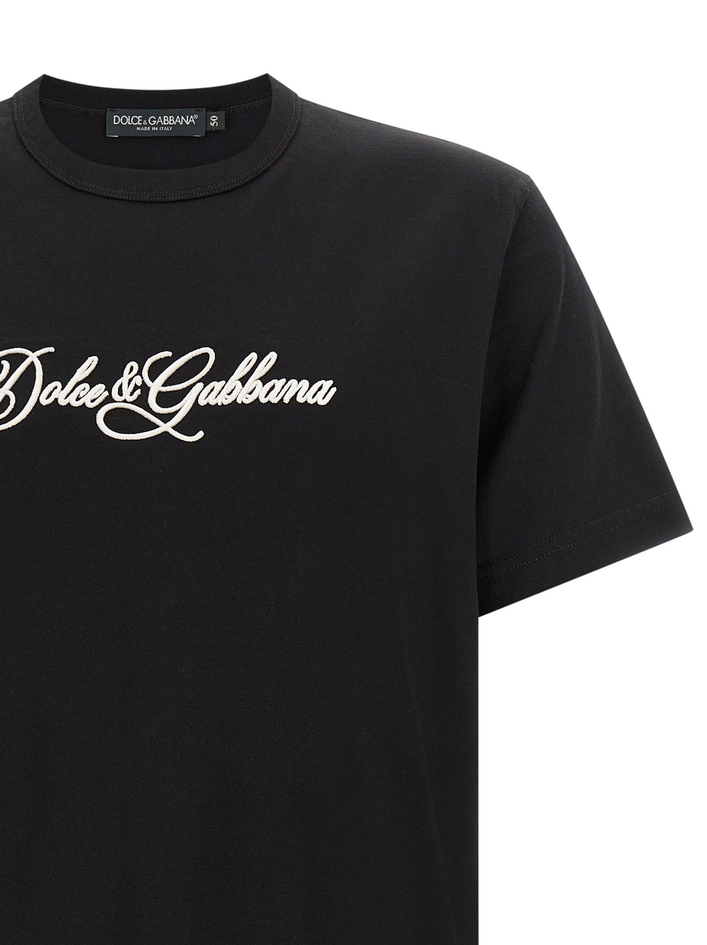 Dolce & Gabbana 100% Cotton T-Shirt in Black