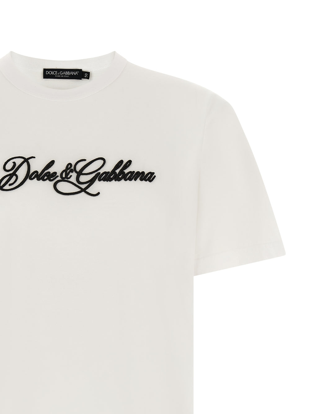 Dolce & Gabbana 100% Cotton T-Shirt in White